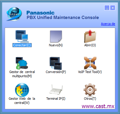 Consola de Mantenimiento Unificado UPCMC de Panasonic Versión 7.8.1.1 R14