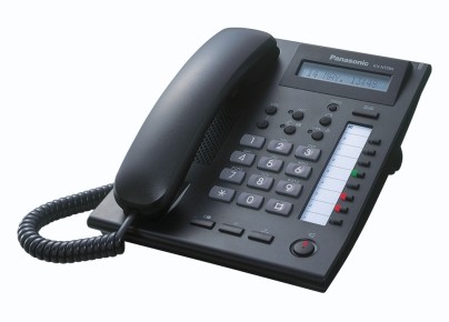 Teléfono Panasonic KX-NT265 con 8 botones programables, Pantalla LCD de 1 línea y 16 caracteres y Altavoz