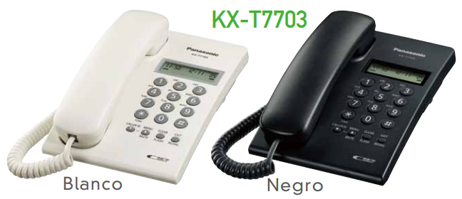 Teléfono Inalámbrico Panasonic, con identificador de llamadas, Digital,  modo eco, botón para intercom, altavoz con micrófono, Pantalla LCD 1.5  Retroiluminada. Color blanco