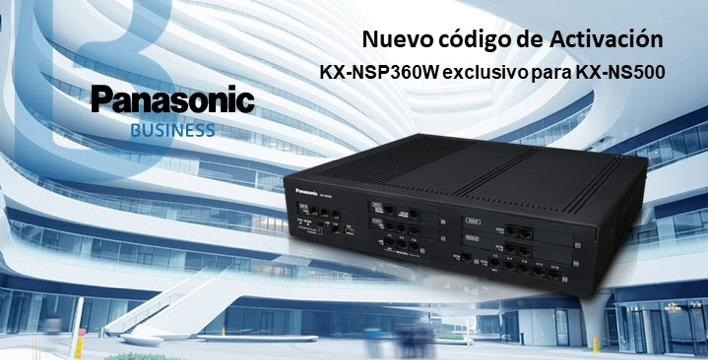 Panasonic KX-NSP360W Nuevo Código de Activación para Conmutador KX-NS500