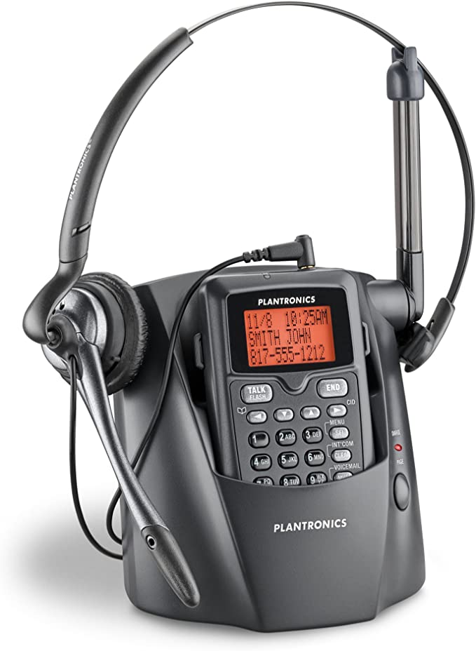 Poly CT14 Plantronics Mini Teléfono Inalámbrico con Auriculares DECT 6.0 Pantalla LCD Retroiluminada Analogico para Extensión de Conmutador y Linea Telefónica Directa Residencial Estandar CASTelecom