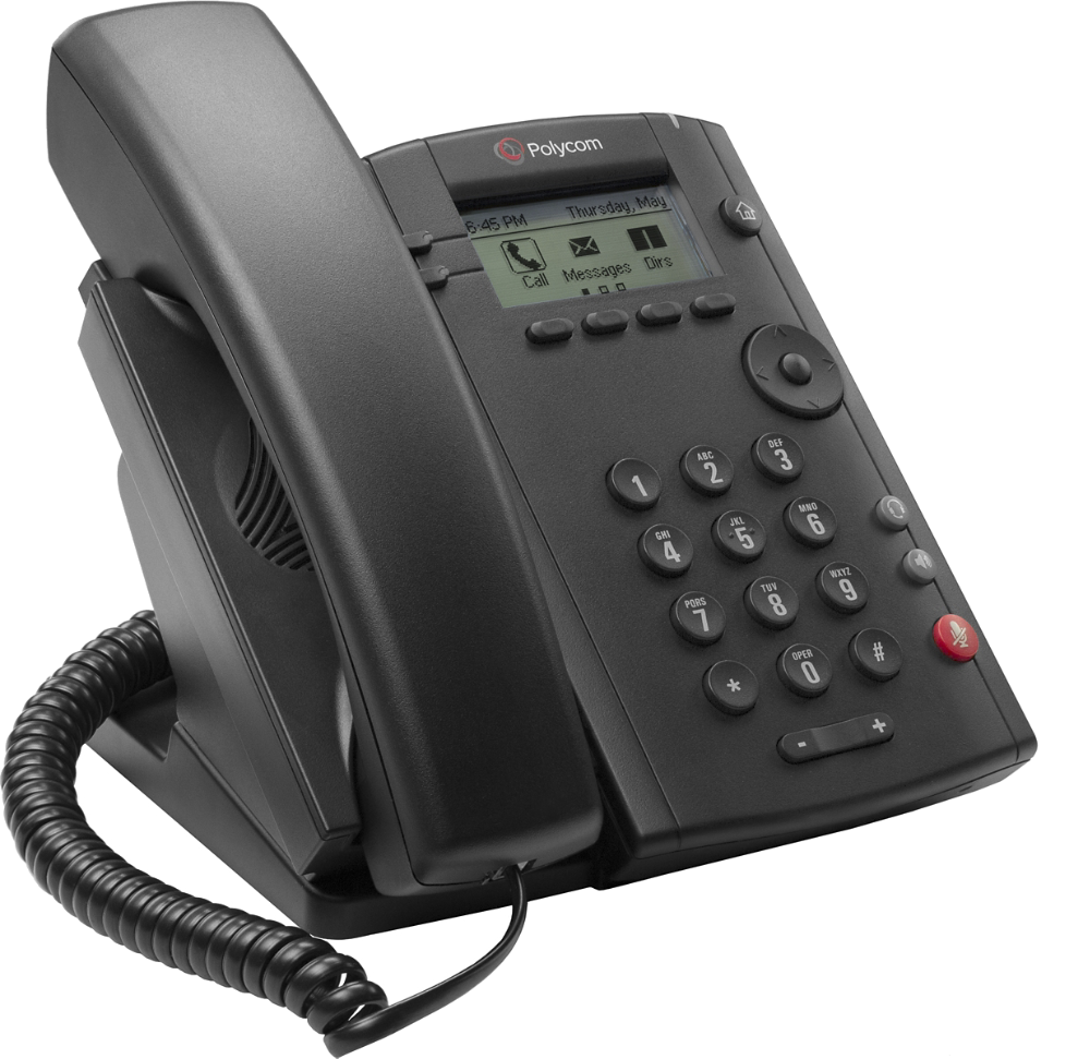 Teléfonos Polycom VVX 101 Código 2200-40250-025 Vista Derecha