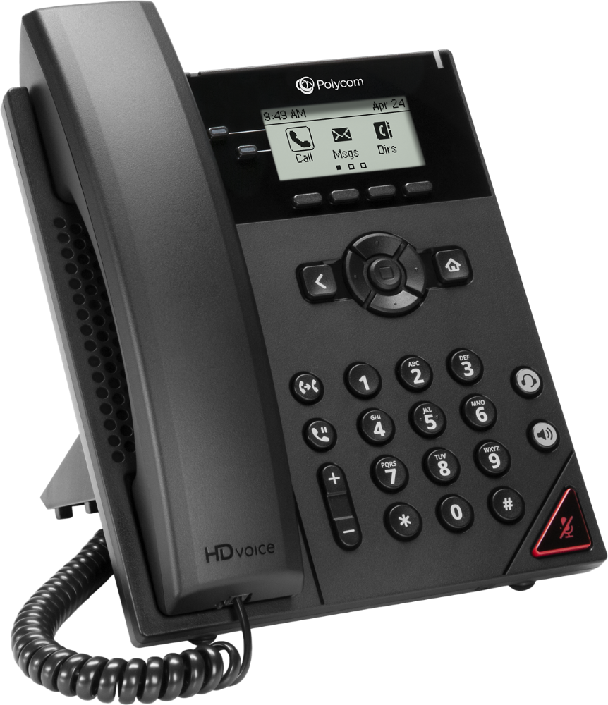 Teléfonos Polycom VVX 150 Código 2200-48810-025 Vista Derecha