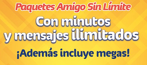Telcel Paquete Amigo Sin Limites Compra el Paquete con PasaTiempo a un Mejor Precio ¡¡¡ Además incluye megas !!!