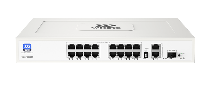 WK-PS206 Wiking Switch PoE No Administrable con Precio Optimizado para CCTV, VoIP y Switching de 4 y 2 UPlink RJ45 - CASTelecom