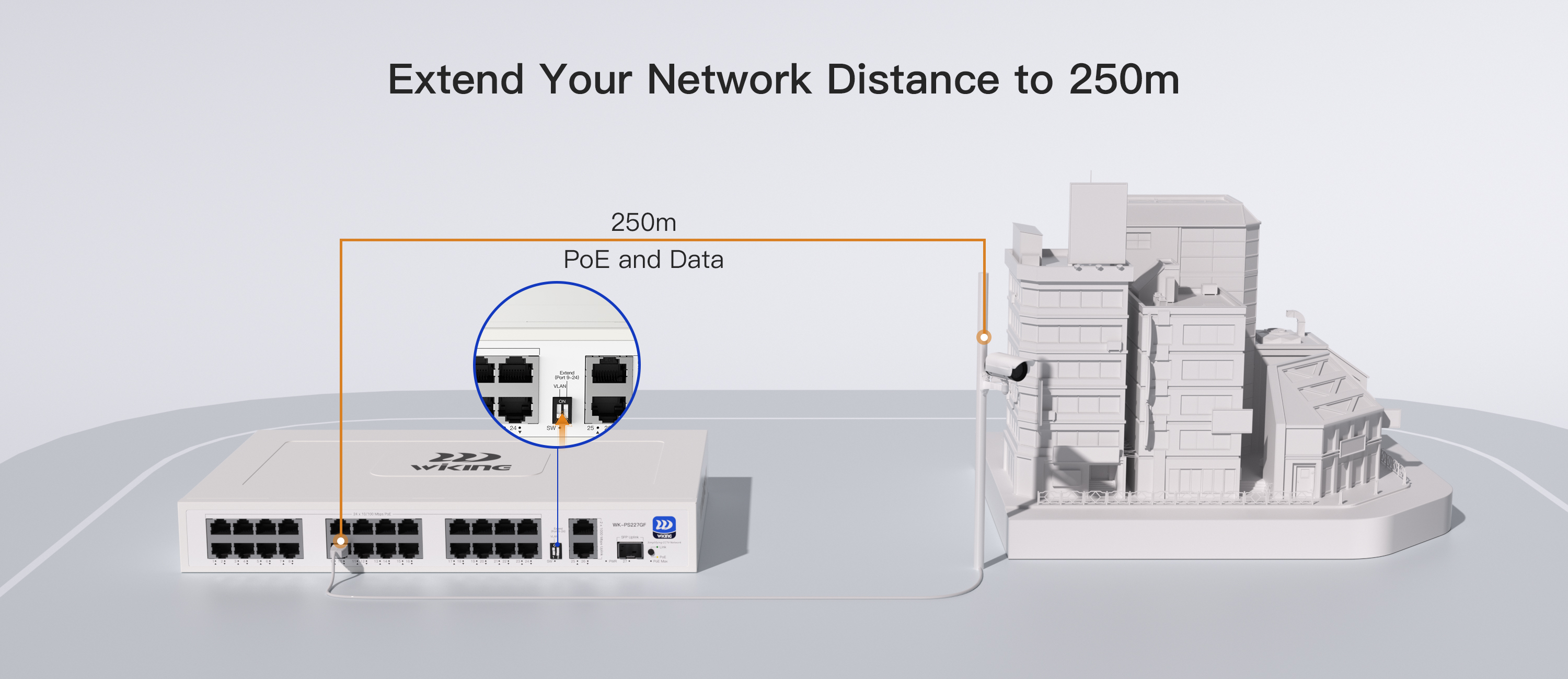 WK-PS2 Wiking Switch PoE No Administrable con Precio Optimizado para CCTV, VoIP y Switching desde 4 a 24 puertos - CASTelecom