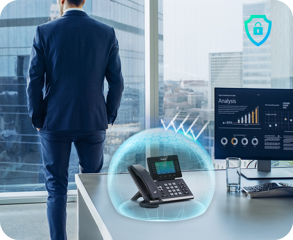 Yealink T30P Teléfono IP SIP Empresarial Construye Tu Inquebrantable Seguridad Telefónica El T30P está protegido con los mecanismos de seguridad más avanzados, lo que hace que tus conversaciones sean más seguras que nunca. Con TLS 1.3, te beneficias de un cifrado más rápido y robusto. - Yealink.com - CASTelecom