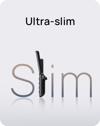 Yealink SIP-T73U Teléfono IP SIP Empresarial Profesional Giga ULTRA SLIM con 12 Líneas SIP, Conferencia de hasta 5 Participantes, Pantalla LCD Color Gráfica de 2.8 pulgadas 320x240 píxeles, Doble Puerto Gigabyte Ethernet 10/100/1000 Mbps con PoE, Tecnología de filtrado de ruido inteligente, Compatibilidad con auriculares inalámbricos EHS35. Compatible con módulos de expansión EXP55 y WF50 - Yealink.com - CASTelecom
